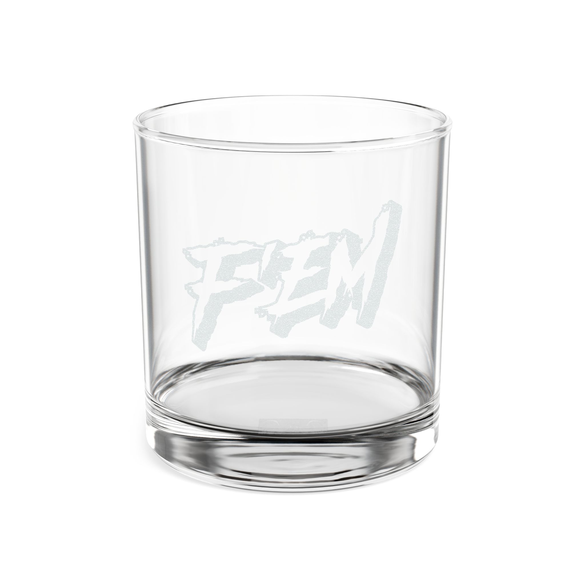 Engraved 'F'EM' Whiskey Glass – 10.5oz Rocks Glass - Image 2