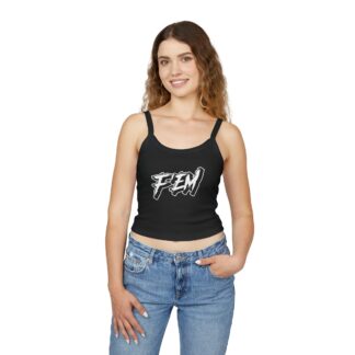 FEM Graphic Crop Tank Top — Bold Feminine Streetwear